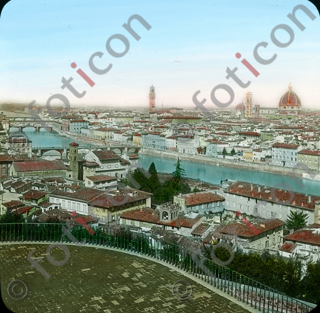 Ansicht von Florenz | View of Florence - Foto foticon-simon-147-007.jpg | foticon.de - Bilddatenbank für Motive aus Geschichte und Kultur